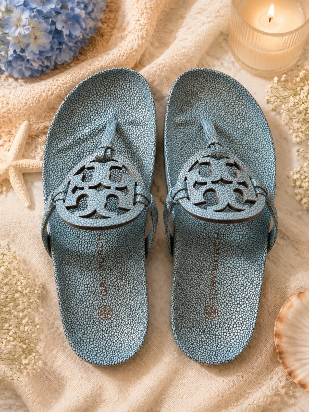 Tory Burch Miller Cloud Stingray Sandals